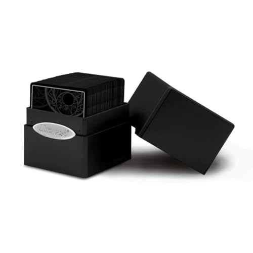 Ultra Pro E-15585 Satin Cube Deck Box-Jet Black - color: Jet Black