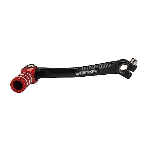 JFG RACING Motorcycle Folding Gear Shifter Shift Lever Pedal CNC Universal for CRF CR XR 50cc - 125cc RM KX KLX TTR PW SSR Apollo TAO TAO SDG Dirt Pit Bike Red - color: Red