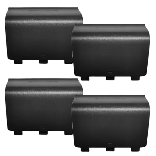 4 Pcs Battery Back Cover for Xbox One/One S/One X Controller[NOT for Xbox Series X/S],Battery Back Shell Covers for Xbox One Controller,Replacement Battery Cover Door Compatible with Xbox One(Black) - color: 4 Black