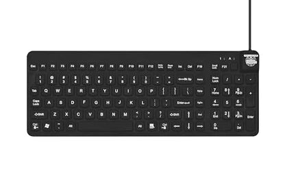Man & Machine Really Cool Keyboard, Sealed Waterproof - Black - color: Black