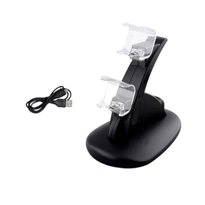 Controller Charger Charging Station Dual USB Charging Dock for Pro Slim Controllers with Led Indicator for Gamepad Storage