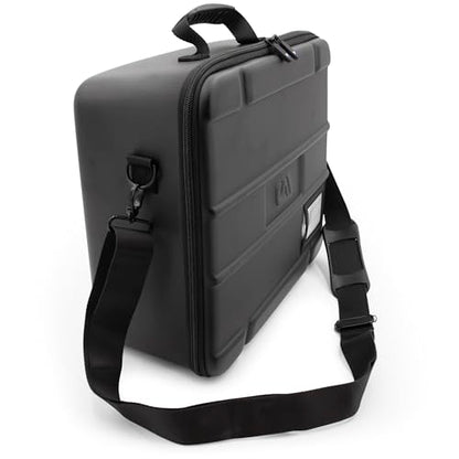CASEMATIX Miniature Carrying Case - 144 Slot Miniature Storage Case with Four Impact-Absorbing Foam Trays For Minis, Adjustable Shoulder Strap, ID Card Holder and More!