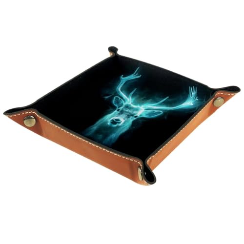 Glowing Dear Dice Tray Dice Rolling Tray Folding Dice Holder for Dice Games, Like RPG, DND and Other Table Games - color: Multi 4