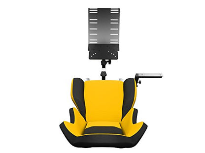 Advanced Racing Simulator Seat Driving Simulator Gaming Chair with Gear Shift Mount - color: Yellow