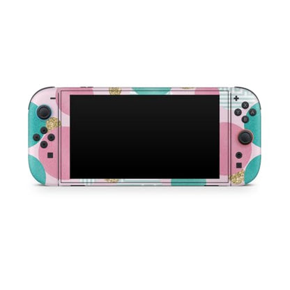 Glossy Glitter Gaming Skin Compatible with Nintendo Switch 2 Console Only - Golden Bubbles - Premium 3M Vinyl Protective Wrap Decal Cover - Easy to Apply | Crafted in The USA by MightySkins - color: Golden Bubbles, size: Switch 2 Console Skin Only, style:
