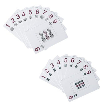 178-Piece Mahjong Playing Cards (Blue) – American & Chinese Style, Includes Storage Box, Dice, Chips & Wind Indicator – Portable, Waterproof, Travel-Friendly