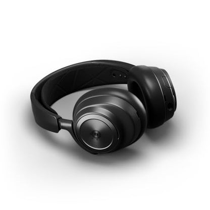 SteelSeries Arctis Nova Pro Wireless Multi-System Gaming Headset - Premium Hi-Fi Drivers - Active Noise Cancellation - Infinity Power System - Stealth Retractable Mic - PC, PS5/PS4, Switch, Mobile - color: Black, style: PC