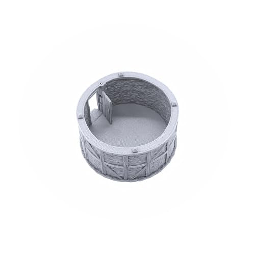 Small Round House by Printable Scenery, 3D Printed Tabletop RPG Scenery and Wargame Terrain 28mm Miniatures