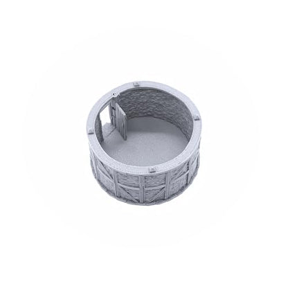 Small Round House by Printable Scenery, 3D Printed Tabletop RPG Scenery and Wargame Terrain 28mm Miniatures