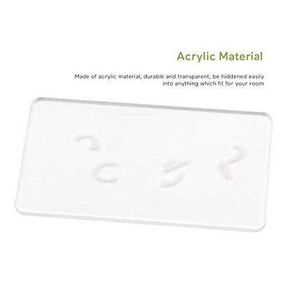 Escape Room Game Password Clue Cards Props Magic Transparent Acrylic Cards for Real Life Puzzle Game Pile Four Cards Up to Get Clues Run Away from Player Adventure Secret Room