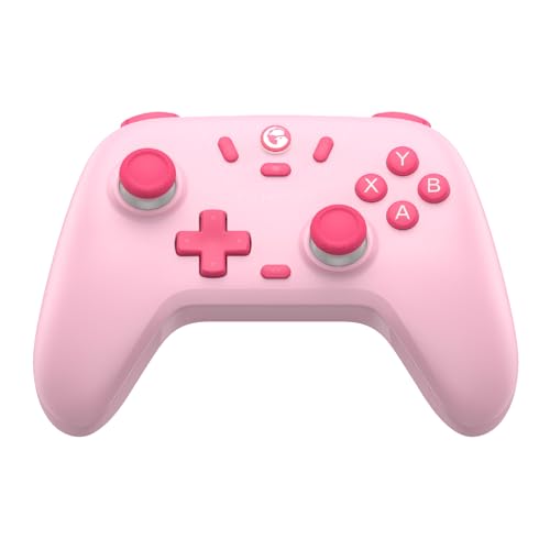 GameSir Nova Lite Wireless Controller – 2.4G & Bluetooth Gamepad for Windows PC, iPhone, Android, Switch & Steam Deck – Hall Effect Triggers, Turbo Function, Rumble Vibration - Pink - color: Blush Pink