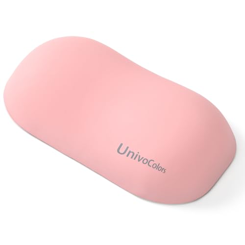 UnivoColors Design-Wave Wrist Rest, Artificial Sheepskin+Memory Foam+Ergonomic+Anti-Slip Gel, Resilience Support During Work and Gaming,Mouse Accessory,Pink - color: Wr_pink, style: Wrist Rest