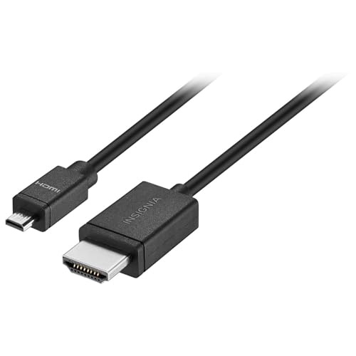INSIGNIA HDMI to Micro HDMI Cable (8 ft) - size: 8 ft, style: HDMI to MIcro HDMI cable (8 ft)