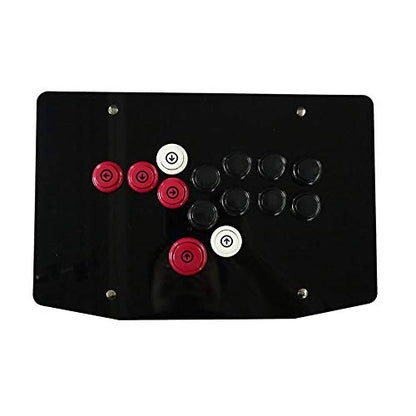 JZYLOVE JINZHIYANG RAC-J503B All Buttons Arcade Fight Stick Controller Hitbox Style Joystick Fit for PC USB (Color : Red and Black)