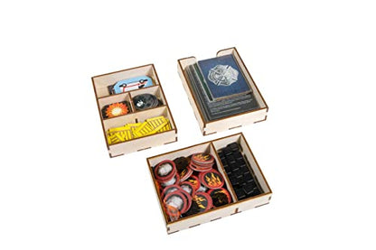 The Broken Token Flash Point: Fire Rescue Compatible Game Crate - Wooden Storage Box with Multiple Trays