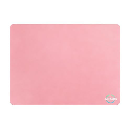 Glass Mouse Pad Gaming - Professional Esport Tempered Glasspad Micro-Etched Surface for Top Control and Speed,Hard Mousepad Pink L - color: Pink, size: 13.8L x 10.2W inches