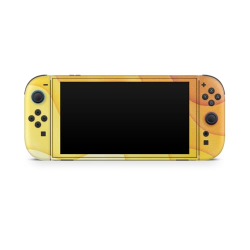 Glossy Glitter Gaming Skin Compatible with Nintendo Switch 2 Console Only - Papercraft Yellow - Premium 3M Vinyl Protective Wrap Decal Cover - Easy to Apply | Crafted in The USA by MightySkins - color: Papercraft Yellow, size: Switch 2 Console Skin Only,
