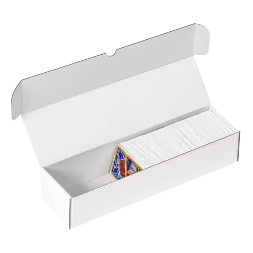 4 Pack Cardboard Card Storage Box, 800 Count Trading Card Storage Box Cardboard, Bulk Card Storage Box, Bulk Trading Card Organizer Box for Sports Baseball TCG and MTG Cards | 800 Count Trading Card Storage Box Cardboard, Bulk Trading Card Organizer Box f