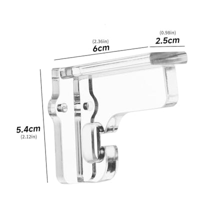 Gaming Accessories Wall Mount Stand Controller Clear Acrylic Bracket with Hook Easy Installation Angled Controller Mount