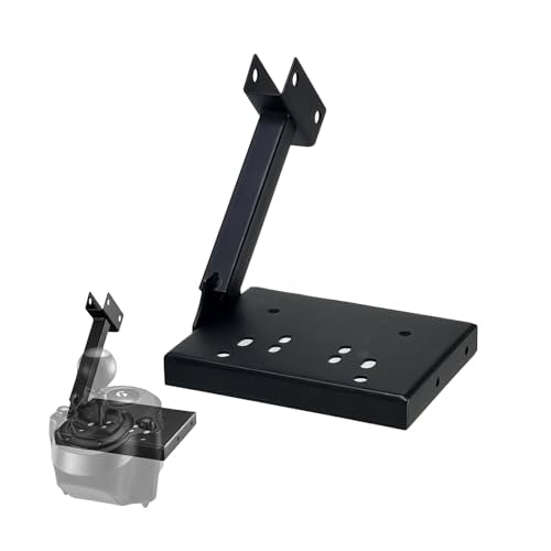 LGIB Universal Gear Shifter & Handbrake Bracket for Racing Wheel Stand，Dual-Side Adjustable Bracket Compatible with Most Gaming Simulator Setups, Gear Lever Mount Accessorie with Mounting Bolts