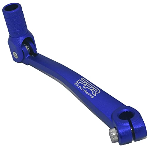 CNC Aluminum Motorcycle Gear Shifter Lever, Foldable Gear Shift Lever Fit for 50cc 110cc 250cc CRF50 XR50 XR CRF Dirt Pit Monkey Bike Motorcycle ATV - color: Blue