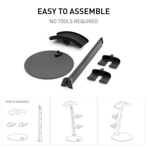 NSMO Hanger Headphone Stand, Controller Holder, Phone Dock, Height Adjustable Hooks, Desk Organizer for Headset/Controller/Switch/Phone