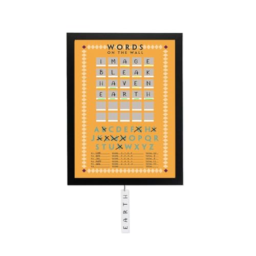 Words on The Wall Multi Player Game – (24x18x1) (Retro) - color: Retro