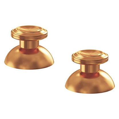eXtremeRate Custom Gold Metal Thumbsticks for PS5 Controller, Replacement Aluminum Analog Stick Joystick for PS4 Controller - color: Gold