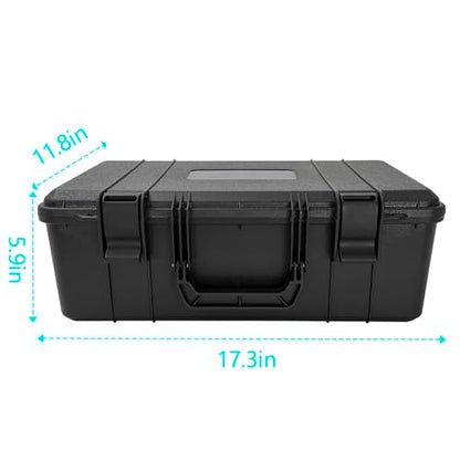 Graded Card Case, Trading Card Storage Box for Card Slab | Graded Card Slab Case - Storage Box for 120+ CSG, BGS, SGC, Top Loaders Graded Sports Trading Cards with 6 EVA Foam - size: XXL (holds 120+ Graded Cards)