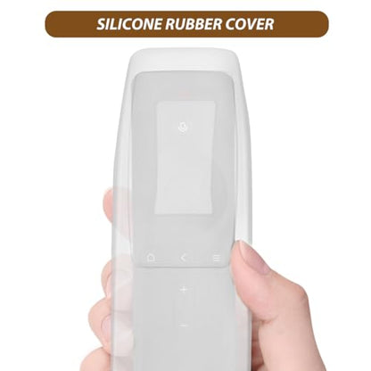 Angoily Silicone Remote Protective Cover Case for Tv Air Conditioner Remote Controller Flexible Stretchy Skin with High Transparency and Easy Battery Access