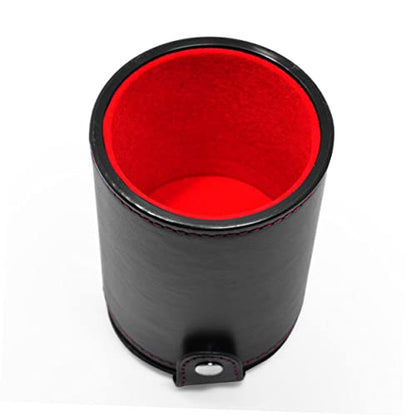 Toyvian 2pcs Cup for Ktv Bar Silent Dice Shaking Container Pu Storage for Game Parties