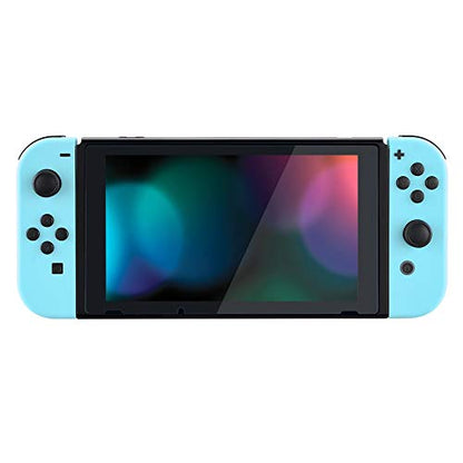 eXtremeRate DIY Replacement Shell Buttons for Nintendo Switch & Switch OLED, Heaven Blue Custom Housing Case with Full Set Button for Joycon Handheld Controller [Only The Shell, NOT The Joycon] - color: Heaven Blue