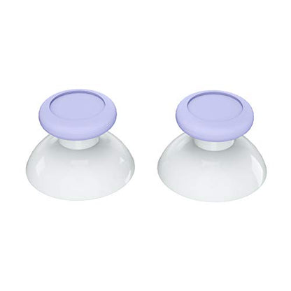 eXtremeRate Light Violet & White Dual-color Replacement 3D Joystick Thumbsticks, Analog Thumb Sticks with Cross Screwdriver for Nintendo Switch Pro Controller - color: White & Light Violet