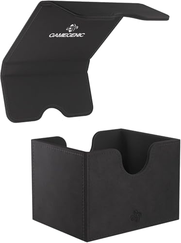 GameGenic Card Deck Box – Deck Box: Sidekick XL Black 100CT – Durable and Sturdy TCG, OCG Card Storage – Compatible with Pokemon Yugioh Commander and MTG Magic: The Gathering Cards - color: Black