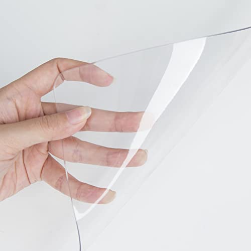 Clear Writing Desk Pad, 12’’x24” Heat Resistant Waterproof PVC Round Edge Durable Desk Protect Mat, Anti-Static Writing Mat Table Protector - size: 12" x 24"