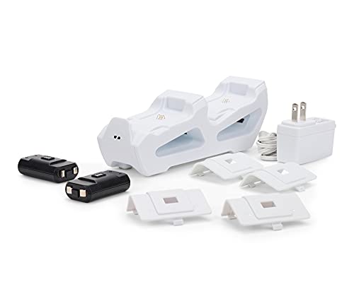 PowerA Duo Charging Station for Xbox Series X|S - White, Wireless Controller Charging, Rechargeable Battery - style: Duo Charge White