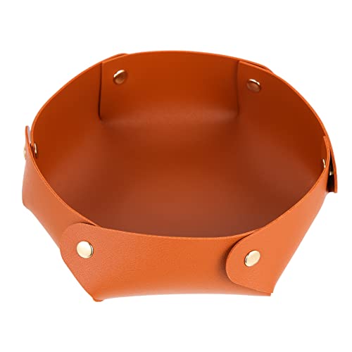 ibasenice Foldable Pu Dice Tray for Desktop Storage Dice Holder Creative Design for Organizing Tabletop Game Accessories