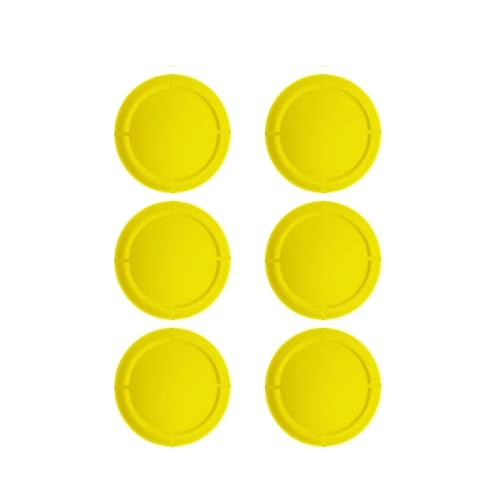 Ferkurn Joystick Replacement Cap Thumb Grip for Switch OLED Joycon & Switch Lite, Joycon Grip Button Stick Cover 3D Analog Cap Skin Replacement Part Repair Kit Accessories, 6PCS - color: Yellow