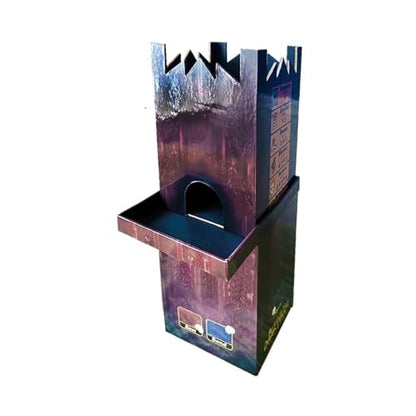 Return to Dark Tower: RPG Player Tower - Unique Rolplaying Game Accessory Set, Includes Dice, 14" Tower, Cards & More - style: Dice Tower