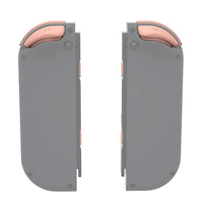 eXtremeRate DIY Full Set Buttons for Nintendo Switch & Switch OLED, Custom Replacement Buttons for JoyCon, ABXY Direction Keys SR SL L R ZR ZL + - Home Capture Trigger Buttons Springs - Mandys Pink - color: Mandys Pink