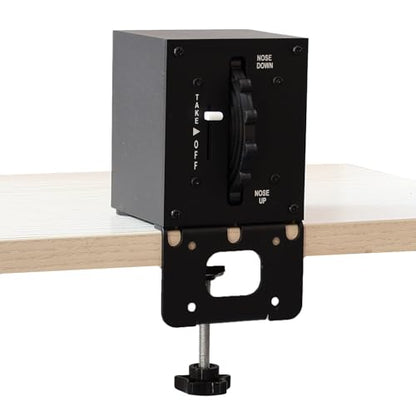Meza Sim-Flight Simulator Trim Wheel Controller with Indicator, Desk Clamp Mount, Realistic Damping Feel, USB Plug and Play for MSFS 2020/2024, X-Plane and PC