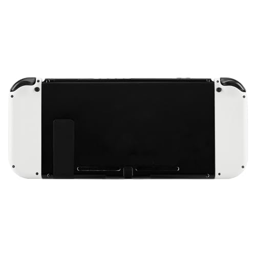 eXtremeRate DIY Replacement Shell Buttons for Switch & Switch OLED, White Custom Housing Case with Full Set Button for Joycon Handheld Controller - Controller NOT Included - color: White