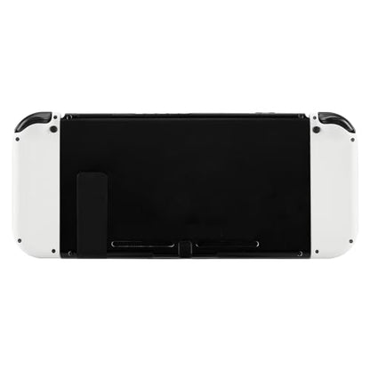 eXtremeRate DIY Replacement Shell Buttons for Switch & Switch OLED, White Custom Housing Case with Full Set Button for Joycon Handheld Controller - Controller NOT Included - color: White