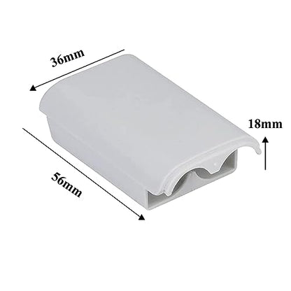 10 Pcs Battery Pack Cover for Xbox360 Wireless Controller, Replacement Battery Pack Cover Shell Case (5×Black, 5×White) - color: 5×Black, 5×White