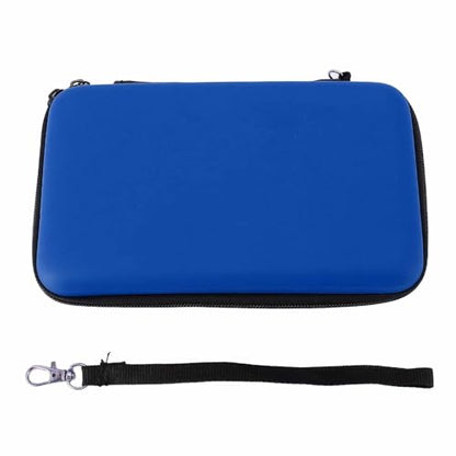 Hard Shell Carrying Case for New 3DS XL/2DS XL - Travel Protective Storage with 8 Game Cartridge Slots & Water Proof PU Exterior (Blue) - color: Blue