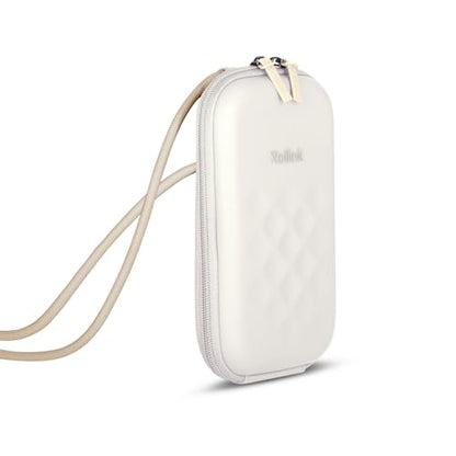 Rollink Nano EVA Hard-Shell Phone Case Crossbody Bag – Compact Travel Organizer, Water-Resistant, Adjustable Strap | Quick-access layout - color: Moonbeam