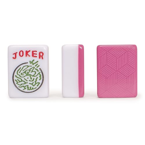 YMI “Rosehill” American Mahjong Tiles, 166-Piece Set | Engraved Chinese characters, Western letters and numerals for easy reading. Plays American/Chinese rules. - color: Rose Pink