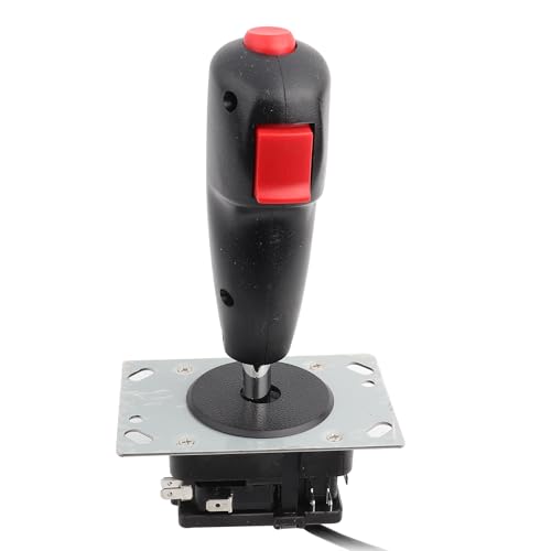 Buachois Flight Joystick Game Controller with Top Rear Button and Front Trigger, 8 Way Movement Simulator Joystick for Game Machines Flight Simulators