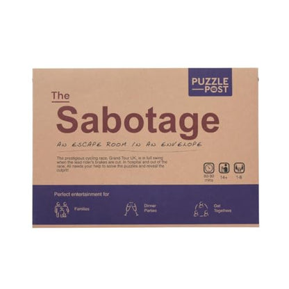 Unique Escape Room in an Envelope | Great for Groups - Families & Friends | Perfect for Games Night | Escape Room in A Box | Puzzle Mystery Game - The Sabotage - style: The Sabotage