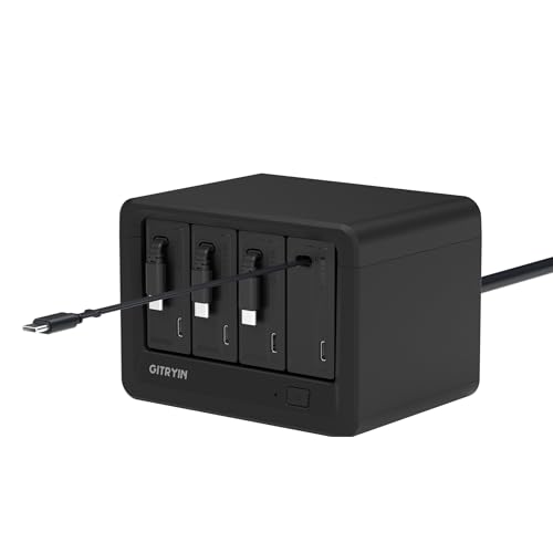 Gitryin 12-in-1 Desktop Modular Charging Station, 4 65W USB C Retractable Chargers with 33.5in Built-in Cables, ETL Surge Protector Charging Hub for Laptop, Phone, Tablet, Home Office Desk, Black - color: Black